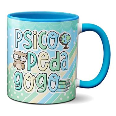 Imagem de Caneca Psicopedagogia Profissão Presente Psicopedagogo Fofo (Azul)