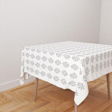 Imagem de Toalha De Mesa Quadrada Tecido Oxford Ornamentos TL05 - 140x140cm