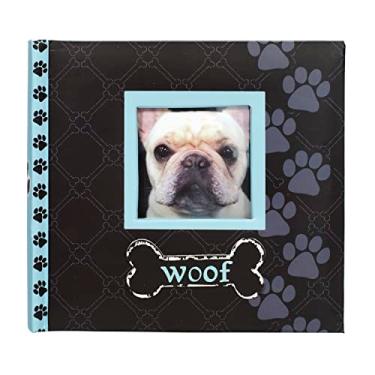 Imagem de Malden International Designs Álbum de fotos Woof, 80-4x6, azul