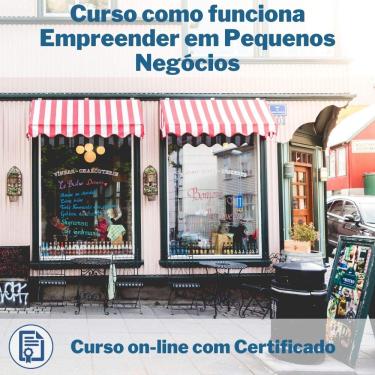 Imagem de Curso Online em videoaula de como funciona Empreender em Pequenos Negócios com Certificado + 2 brindes