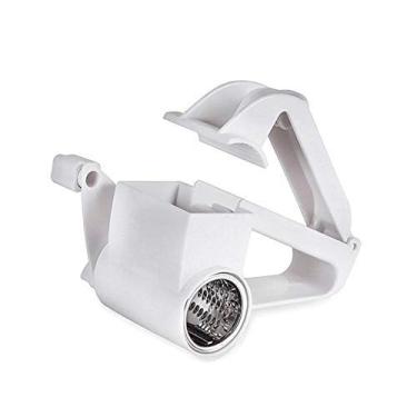 Imagem de ralador de manivela de queijo ralador de queijo rotativo ralador de gengibre chocolate com balde de aço inoxidável