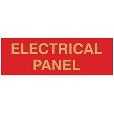 Imagem de Painel elétrico para porta/parede - Plástico gravado a laser - Placa perfeita para casa, negócios ou escola