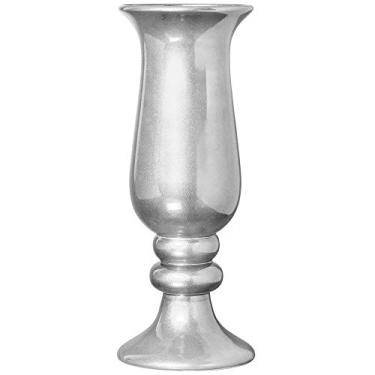 Imagem de Vaso Imperial Pé De Ceramica Ceramicas Pegorin Prata