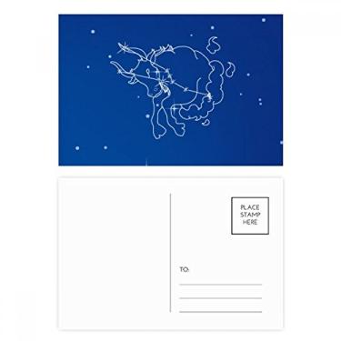 Imagem de Cartão postal Star Universe Taurus Padrão Constelação Cartão Cartão Cartão de Ação de Graças