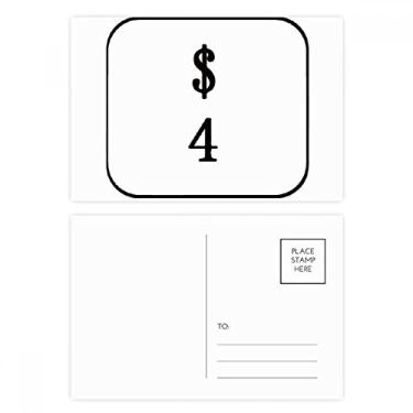 Imagem de Conjunto de 4 cartões postais de aniversário, cartão de agradecimento