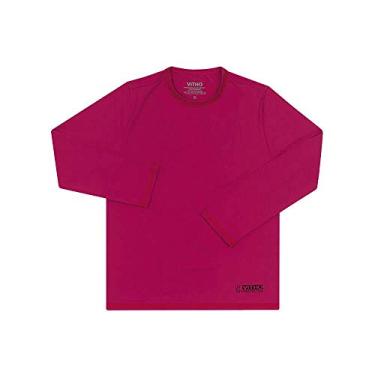 Imagem de Camiseta Infantil com Proteção Solar UV 50+ Unissex Manga Longa Rosa Pink Vitho