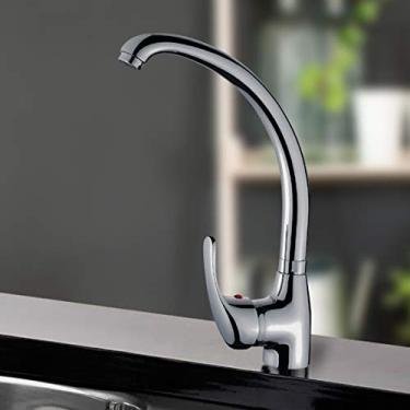 Imagem de Torneira Bica Móvel Cozinha 1/4 Gourmet Misturador Bancada GH037