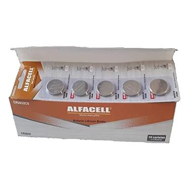 Imagem de 50 Unidades De Bateria Cr2032 Alcalina Alfacell