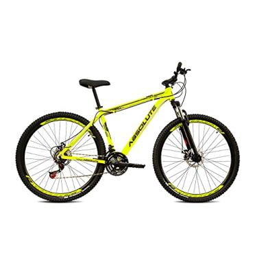 Imagem de Bicicleta Aro 29 Absolute Nero 3 Altus 24v Hidráulico,19,Amarelo Neon Preto