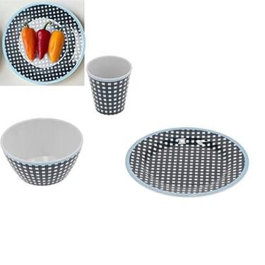 Imagem de Conjunto de pratos de acampamento, antiqueimaduras, antiqueda, durável, conjunto com 1 xícara para escritório, hotel, restaurante, casamento, para decoração de casa, presentes de inauguração de casa