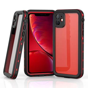 Imagem de Capa subaquática selada para iPhone 14 13 Pro Max Mini capa de mergulho à prova d'água à prova de choque para iPhone 11 12 XS XR SE3, vermelho, para iPhone 7 8 Plus