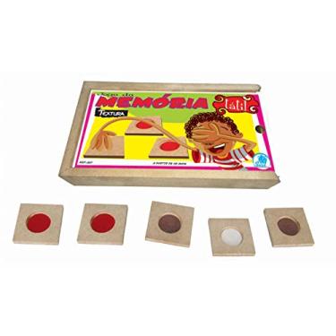 Imagem de Memória Tátil Textura Brinquedo Educativo em Madeira