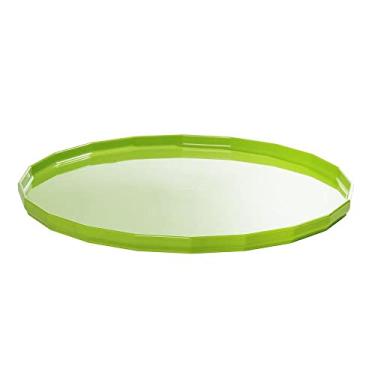 Imagem de Bandeja Elegance Redonda Aro 30 Verde em Plástico Resistente Linha Tropical Linha Premium