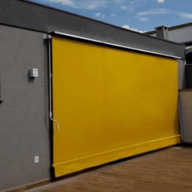 Imagem de Toldo Cortina Amarelo - 1,60m x 2,80m - kit completo