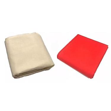 Imagem de Tecido/Pano Mesa Sinuca Original Thaís + Forro Para Pedra (Vermelho)