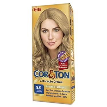 Imagem de Kit Tintura Cor&Ton 9.0 Louro Claríssimo 180 g, Niely, 9.0 Louro Claríssimo