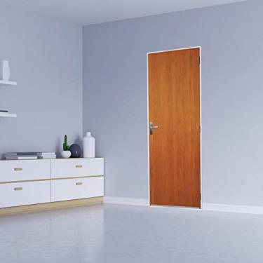 Imagem de Kit Porta Melamínica Açomad Decorativa Lisa Mgm Marrom