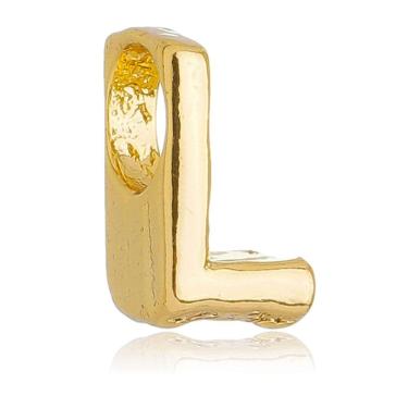 Imagem de Berloque Letra L Separador Pandora Banhado a Ouro 18k - Premium