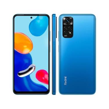 Imagem de Smartphone Xiaomi Redmi Note 11 Azul Escuro Tela de 6,43", 128GB, 4GB de RAM, Câmera Traseira Quádrupla, Android 11 e Processador Snapdragon 680