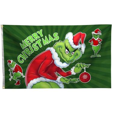 Imagem de Bandeira decorativa Nuress Merry Christmas Candy 90x150cm