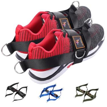 Imagem de MoOCY Profession Pacote com 2 unidades, alças de tornozelo com 4 anéis, cola, fitness, exercícios, ótimo treino de bumbum