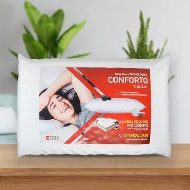 Imagem de Travesseiro magnético suporte para cabeça corporal saúde e sono tranquilo conforto