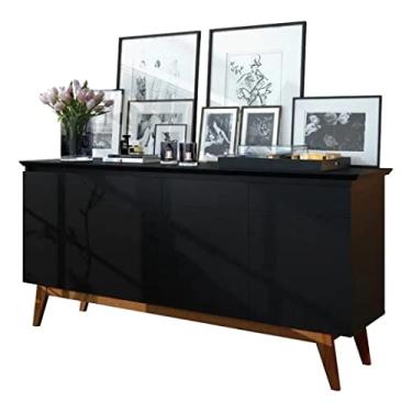 Imagem de Buffet Classic Imcal Preto Fosco 4 Portas - 66447