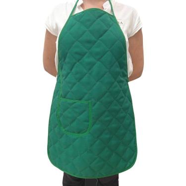 Imagem de Avental De Cozinha Plastificado Verde Liso