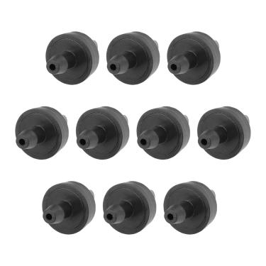 Imagem de METALLIXITY Gotejador de compensação de pressão, (2,6 galões por hora) 15 peças, emissores de gotejamento de irrigação de plástico - para regar plantas de gramado de jardim, preto