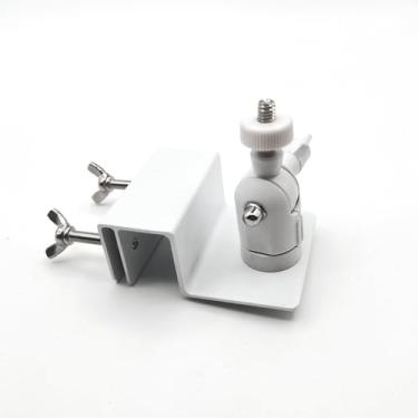 Imagem de Suporte de calha para câmera de segurança externa, painel solar, parafuso ajustável de 1/10.2 cm compatível com Arlo, Blink, Wyze, Eufy etc., Design à prova de intempéries resistente à corrosão sem