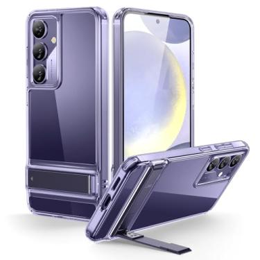 Imagem de ESR Capa para celular Samsung Galaxy S24, 3 modos de suporte com suporte para S24+, proteção contra quedas de nível militar, ajuste fino, capa da série Boost, 6,2 polegadas, roxo