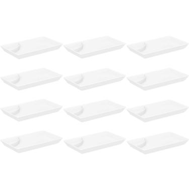 Imagem de 12 Pratos de Sushi Comida Japonesa com Porta Shoyu Branco Restaurante Uno Coza Oriental