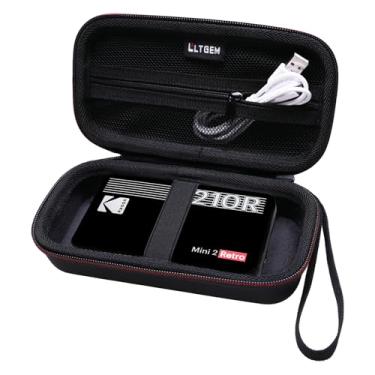 Imagem de LTGEM Capa rígida para KODAK Mini 2 Retro/Zink Kodak Mini 2 HD/Polaroid Hi-Print Impressora fotográfica portátil (preto)