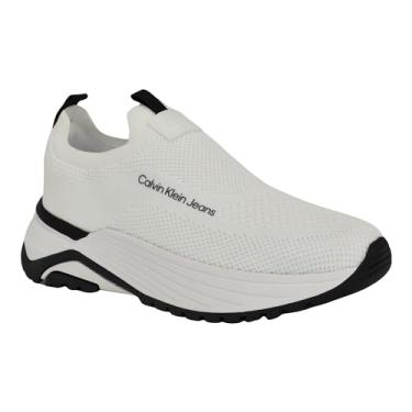 Imagem de Calvin Klein Tênis feminino Alvea, Branco/Preto 140, 39