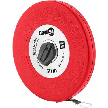 Imagem de Nove54, Trena De Fibra Longa, Caixa Fechada, Com 50 M.