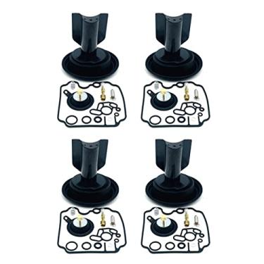 Imagem de Kit de reparo de carburador para Yamaha TDM850 TDM 850 Gakset válvula de agulha flutuante parafuso piloto diafragma de êmbolo a vácuo (4 conjuntos)