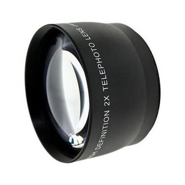 Imagem de Lente de conversão teleobjetiva de alta definição 2.0x da iConcepts para Canon Powershot S3 IS (inclui adaptador de lente)
