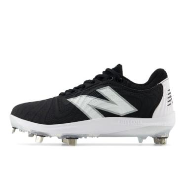 Imagem de New Balance Tênis feminino FuelCell Fuse V4 Metal Softball, Preto/branco óptico, 12