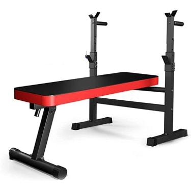 Imagem de Equipamento de supino de fitness para casa e academia Equipamento de fitness doméstico multifuncional cama de levantamento de peso dobrável banco de haltere rack de barra pequeno para homens