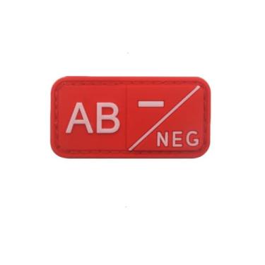 Imagem de Ysmzzmsy 1 Patch de moral de PVC tipo sanguíneo – Patch de moral divertido, tático, militar, muito adequado para seu equipamento militar tático, mochila, chapéu, colete (5 x 2,5 cm (sangue tipo AB- 3)