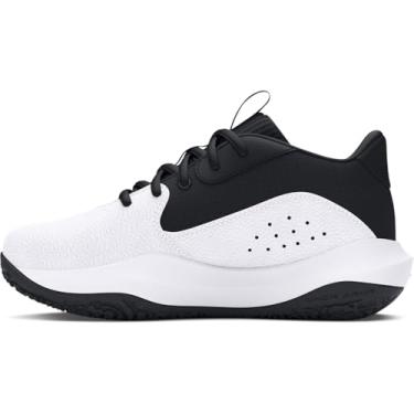 Imagem de Under Armour Tênis infantil unissex pré-escolar Lockdown 7, (102) Branco/Preto/Preto, 1 Little Kid