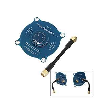 Imagem de Triple Feed High Gain Pagoda Patch Antenna 5.8G 9.4dBi Directional Long Range LHCP RHCP Antenna for RC FPV Racing Skyzone 02s 03 FPV Goggle Eachine EV800D EV200D EV100 VR006 FatShark HDO HD3