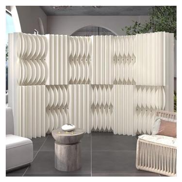 Imagem de Biombos e Divisórias Divisor De Sala Portátil Dobrável, Painel De Papel, Tela De Privacidade, Branco, Divisor De Parede Flexível Para Separação De Sala, Tela Decorativa Retrátil Ajustável(13.12 to 16.