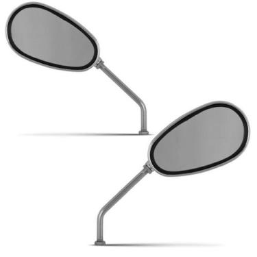 Imagem de Retrovisor Moto Pro Tork Esportivo Italiano Lado ( Par ), CROMADO, PAR