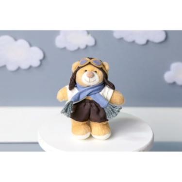 Imagem de PELUCIA URSO FAMILY 12 CM - PARA MOBILE E DECORAÇÃO (Aviador clássico cinza)