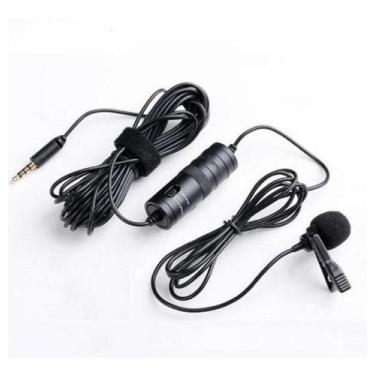 Imagem de Microfone Lapela Gravador Voz Video Audio Plug P10 Mt-3301 - Tomate