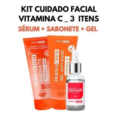 Imagem de Kit Skincare Clareador com Vitamina C e Com Ácido Hialuronico  Dermach