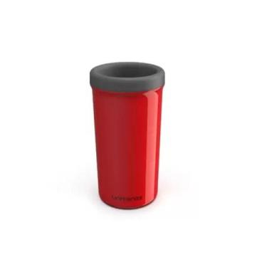Imagem de Porta lata fino térmico slim 350ml Unitermi vermelho