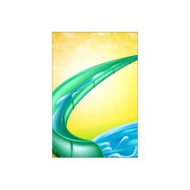 Imagem de Painel De Festa Vertical 1,50 x 2,20 - Piscina Tobogã Verde 012  - Via