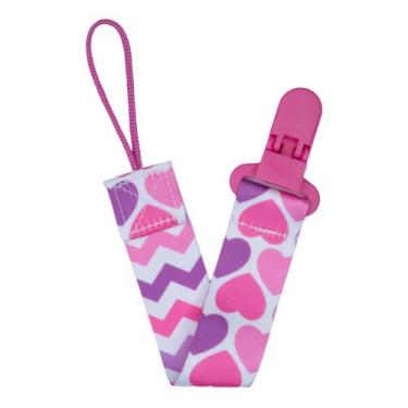 Imagem de Prendedor de Chupeta Estampado Pietra Baby, Coração Grande